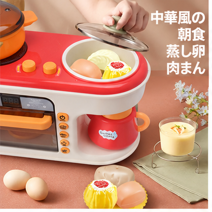 おままごとキッチンセット子供用 音と光のギミック付き