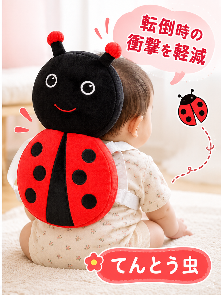 ベビー用ヘッドガード　転倒対策