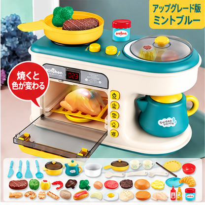 おままごとキッチンセット子供用  音と光のギミック付き